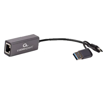 Мережевий адаптер USB-A /C to Lan 2.5 Gbit/s Cablexpert