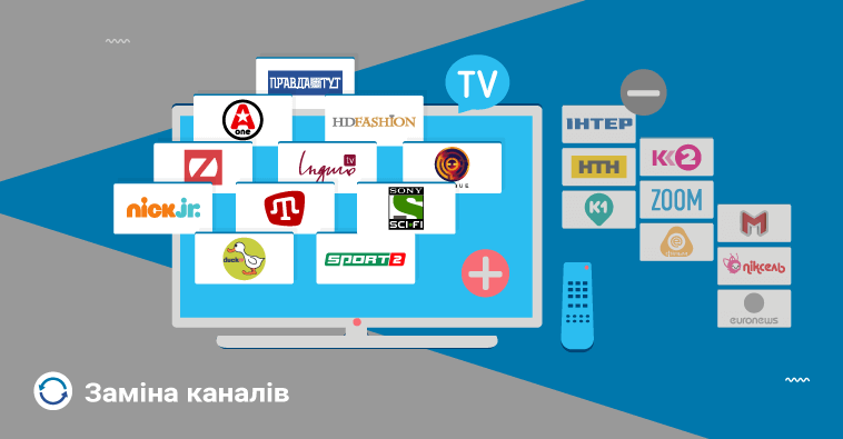 Зміни у списку каналів пакетів ТБ